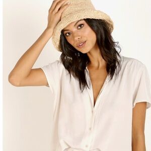 Janessa Leone Woven Straw Hat